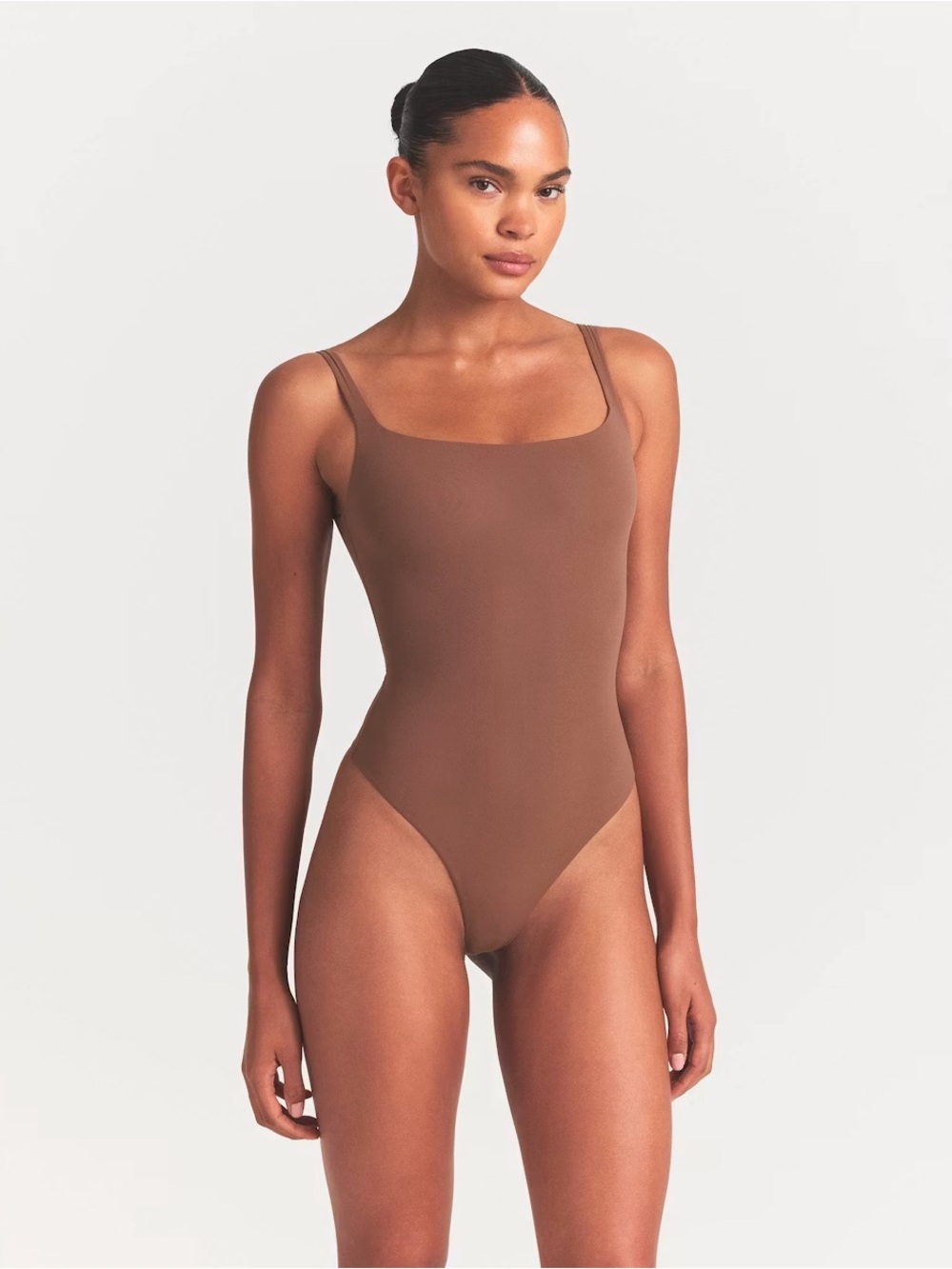 NWT SKIMS- Square Neck Bodysuit Jasper Size S